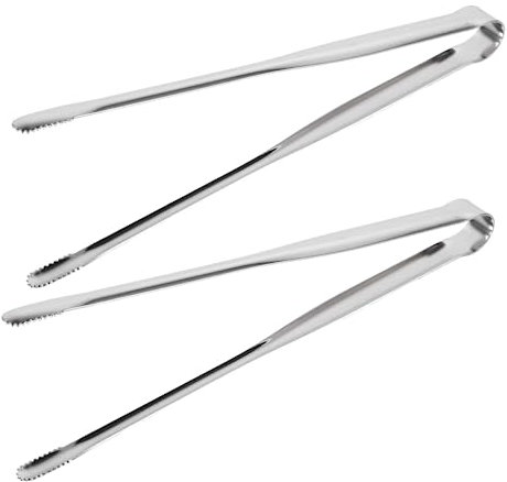 Hoement 2stücke Grillzange Hitzebeständige Küchenzange Für Steak Und Brot Praktische Kochzange Mit Rutschfesten Griffen