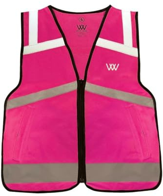 Woof Wear Hi Vis Riding Vest - Hi Viz Pink