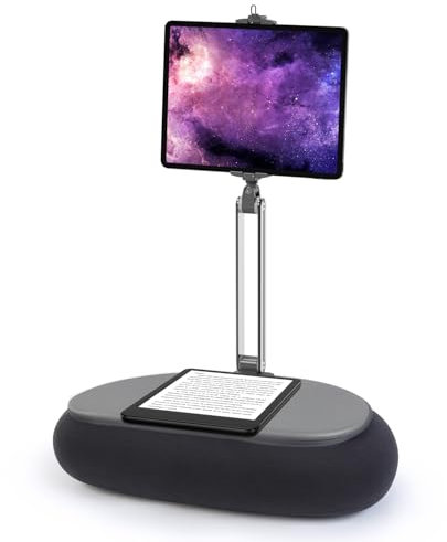 elitehood Support pour iPad de 45,7 cm pour lit, coussin réglable Kindle pour lire au lit, coussin de tablette pour ordinateur portable de 6 à 13, iPhone, iPad Pro Air Mini, tablettes
