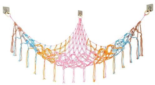 BDSHUNBF Teddy Hammock Net for Kids Bedroom Stuffed Animal Storage