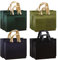 Mritrit 8 Stück Geschenktüten mit Griffen 40cm/32cm, Non Woven Einkaufstüten, Wiederverwendbare Geschenktaschen für Weihnachten, Geburtstag, Hochzeit, Geschenke, Einkaufen (M/L 4 Farben)