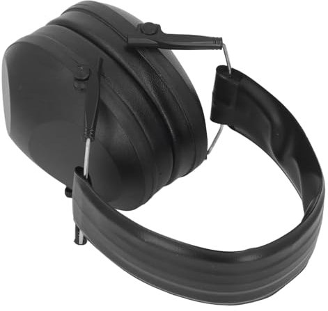 SPYMINNPOO Sicherheitsrausch -Sicherheitsohrmuffs, Faltbare Ohrschützer Zum Studium und Zum Schlafen mit Einem Einziehbaren Headset -Design (BLACK)