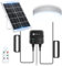 Aigostar Luz Solar Interior Exterior 70W Plafón LED Techo Solar con Caja de Almacenamiento de Energía, Mando a Distancia, IP65 Impermeable, Cable de 8m, Ajustable 6500K