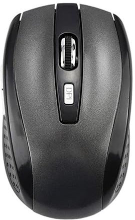 Ratón inalámbrico de 2.4 GHz con mini receptor USB, DPI ajustable, 4 botones, mouse Bluetooth inalámbrico para laptop, PC, escritorio, portátil