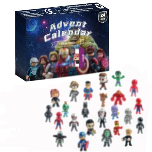 Adventskalender 2025 für Kinder, 24 Stück Minifiguren Spielzeug, Cartoon, Countdown-Kalender mit 24 niedlichen Sammelfiguren, für Jungen und Mädchen