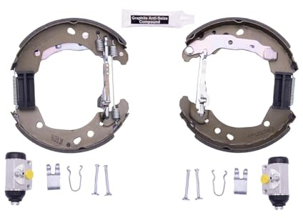 HELLA 8DB 355 004-821 Brake Shoe Set - R1175 - Brake System: Lockheed | Compatible with: Nissan Micra C+C III, Micra III, Note, Renault Clio III, Clio III Grandtour, Clio III Box/Hatchback