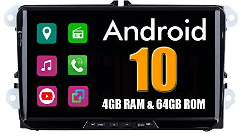 Roverone 9 Zoll Android System Autoradio KFZ GPS-Player für VW Volkswagen Golf Passat Jetta für Skoda für Seat mit Navigation Stereo-Radio Bluetooth Spiegel Link Full Touch Bildschirm
