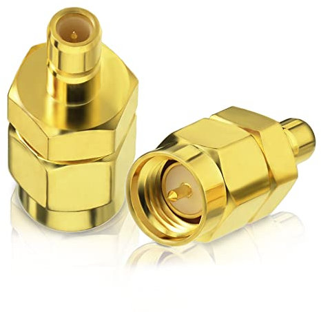 BINGFU DAB Antenne SMA Adapter SMA Stecker zu SMB Buchse 2 Stücke kompatibel mit Autoradio Clarion Pure Alpine Pionner