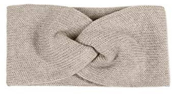 Zwillingsherz Stirnband mit Zopf-Knoten - Hochwertiges Strick-Kopfband für Damen Frauen Mädchen - Kaschmir - Ohrenschutz - Haarband - warm weich und luftig für Frühjahr Herbst und Winter - hbg