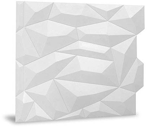 PRO[f]home® - Wandpaneel 3D - 705475 Glacier Matte White Dekorpaneel glatt mit abstraktem Muster matt weiß 2 m2 Profhome