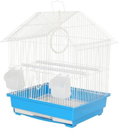 KCT Lima Small Exotic Portable Bird Cage Travel Box- Blue