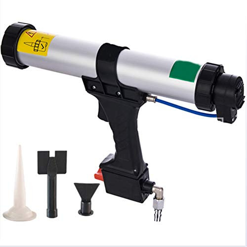 Wurst Pistole, 600Ml Pneumatische Weiche Klebepistole Silikon Caulking Werkzeuge Druckluftpistole Grout Mit Der Raschen Regelventil Für Paint & Dekorieren Silicon Werkzeuge