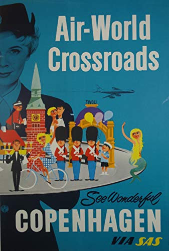 Copenhagen Air World Crossroads Reproduktion, Poster, Größe 50 x 70 cm, Papier, 300 g, Verkauf der digitalen Datei HD möglich. (Shop)