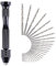 Trapano a Mano Modellismo Mini con 30 Pezzi Twist Drill Punte Trapano Elicoidali Precision 0,3-3.0mm per Foratura Modellismo Fai-da-te (31 Pezzi)