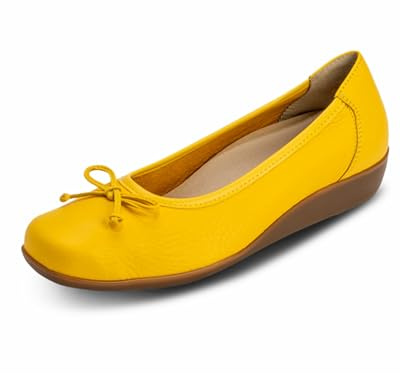 VITAFORM® Ballerinas Damen I Slip Ons Sommer-Schuhe I Brautschuhe flach I 100% Exklusives Hirsch-Leder I Sportlich-Elegant Klassisch I Weite H