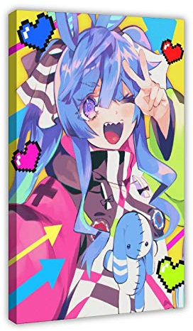 Anime-Poster Uma Musume Pretty Derby 34 Leinwand-Poster, Wandkunst, Dekordruck, Gemälde für Wohnzimmer, Schlafzimmer, Dekoration, 50 x 75 cm, Rahmen: