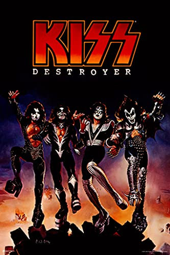 Poster, Albumcover, Sammlerstücke, Kiss Band Destroyer, Sammlerstücke, Schwermetall, Musik-Merch, 1970er-Jahre, Retro, Vintage, coole Wanddekoration, Raum, Zuhause, Geschenk, cooler Wandkunstdruck,