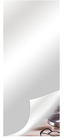 Betos Hojas de espejo adhesivas y flexibles, hojas de espejo autoadhesivas, no de cristal, espejo acrílico, espejo de pared, espejos de pared sin marco, pegatinas de,59.1 x 19.7 pulgadas