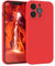 EAZY CASE - Silikonhülle für iPhone 13 Pro Hülle Silikon Case Rot weich stoßfeste Handyhülle iPhone 13 Pro Schutzhülle mit Kameraschutz Dünn Premium Schutz Cover TPU Phone Bumper in Rot