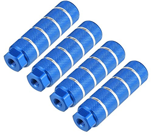 X AUTOHAUX Lot de 4 repose-pieds arrière pour vélo BMX MTB Bleu 3/8