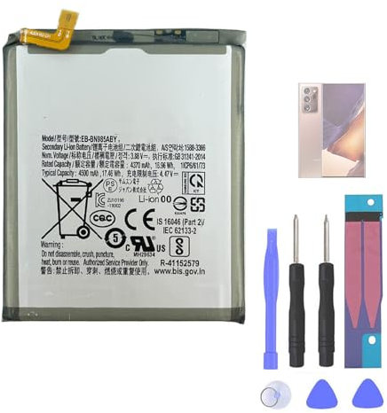 Aousavo EB-BN985ABY Batterie de rechange compatible avec Galaxy Note 20 Ultra 5G (N986B) avec kit de rechange