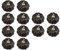 Baoblaze 12 Stück Künstliche Kürbisse Kürbis Deko Zierkürbis Künstlicher Kürbis Kunstpflanze Set für Halloween Dekoration Herbstdeko Set,7.5 * 6.5cm Schwarz