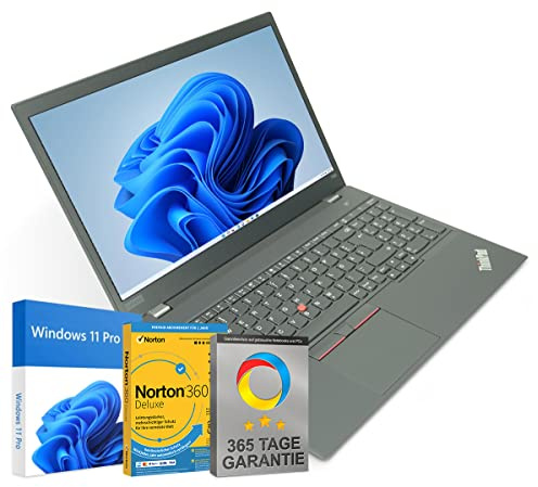 Lenovo ThinkPad T590 15,6 Zoll Full HD Laptop Intel Core i5-8365U@ bis zu 4,1 GHz 16 GB 512 GB SSD mit Windows 11 Pro & GRATIS Antiviren-Software inkl. 365 Tage Garantie (Generalüberholt)