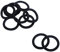 10 piezas de juntas tóricas de repuesto para tapones de lavabo de metal y tapón desplegable para lavabo de baño, diámetro interior de 31,5 mm, diámetro exterior de 38 mm, gel de sílice negro