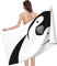 Pinguin Strandtuch Kinder 70x150 cm, Weich Schnell Trocknen Microfaser Handtücher, 3D Strandhandtuch Pinguin Badetuch Strandlaken Handtuch, Herren Frauen Badetücher