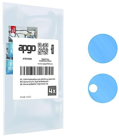 apgo 4 Stück Hybrid Kameraschutz, Kamera-Schutzglas kompatibel mit ZTE Axon 40 SE, Linsenschutz, 9H Härte, Schutz für Kameraobjektiv, Anti-Kratzer, transparent