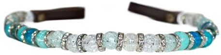 Stirnriemen mit Perlen und Strass (Pony)