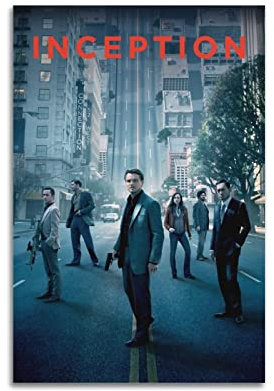 xze Filmposter Film Inception, dekoratives Leinwand-Poster, ästhetischer Posterdruck, Wandkunst, Dekoration, Poster, 30 x 45 cm, ungerahmt