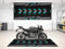 wibeart MPM Motorradmatte für R1 – waschbare, rutschfeste, öl- und wasserfeste Parkmatte für Garage, Ausstellungsraum und Werkstatt | Yamaha Schwarz - Größe 1: 86.6 x 39.4/220 x 100 cm