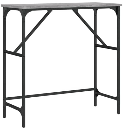 vidaXL Konsolentisch Grau Sonoma 75x32x75 cm Holzwerkstoff