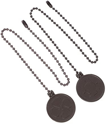 Amosfun 2piezas Interruptor De Luz Del Ventilador De Techo Cadena De Extensión De Metal Para Lámpara De Techo De Cadena Colgante Extensión De Para Luz Tiradores Decorativos Para Ventilador