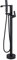 Beelee BL19019B 2-Wege-Duscharmatur, Mischbatterie Bad, freistehend, Badewannenfüller, Duscharmaturen, Messing, Badewannenarmatur mit Handsprüher, Schwarz