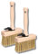 ToolSpace 2X Flächenstreicher 110 mm, Deckenenbürste, Tapetenbürste, Tapezierbürste, Breiten Quast, Naturhaar Holzstiel, Tapezierquast, Grundierungspinsel, Terrassenstreichbürste, Malerbürste, Pinsel