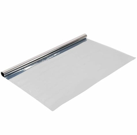 TöNungsfolie Auto,Auto Fensterfolie Sonnenschutz 1 Stück 20 x10 Rolle Fensterglas Spiegel Silber Chrom Tönungsfolie selbstklebend 50 x 300 cm Autozubehör