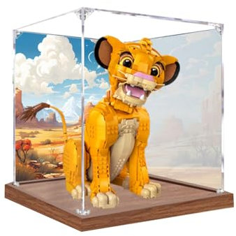 BoHeart Acryl-Vitrine für Lego 43247 für König der Löwen, staubdichte Displaybox, Größe: 35 x 35 x 35 cm (Modell nicht im Lieferumfang enthalten) (Rückensprüh-Version -3 mm)