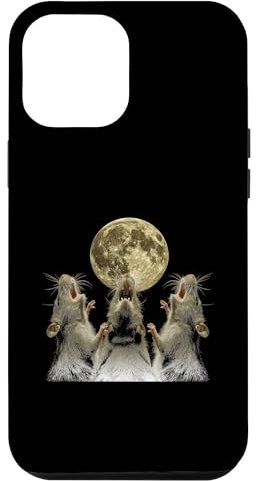 iPhone 12 Pro Max Rat Mouse Howling Moon Case