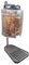 5 Liter Fasshalter mit Fasskühler Kühlmanschette Zapfstelle Bierfasshalter von Clauss für Partyfass Partydose Zapfanlage aus Edelstahl und schwarz lackiertem Metall (Set mit Holzfassoptik)