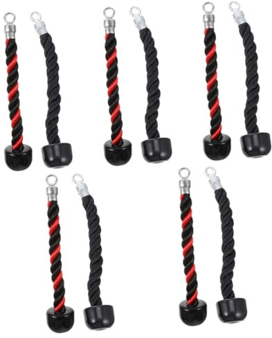 Milisten 10stücke Trizeps Seilzug Fitness Rope Mit Rutschfesten Griffen Für Effektives Bizeps Und Trizepstraining Im Fitnessstudio Oder Zuhause