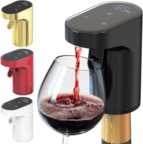 Sipvault - Drink Dispenser Liquor, Sipvault Smart Dispenser, Electric Wine Decanter Aerator Dispenser Pourer, Adjustable Quantity Liquor Wine Pump (Black)