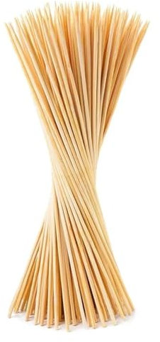 90 spiedini usa e getta in bambù naturale, per barbecue, feste, buffet, cibo, barbecue, strumenti (15 cm-90 pezzi)