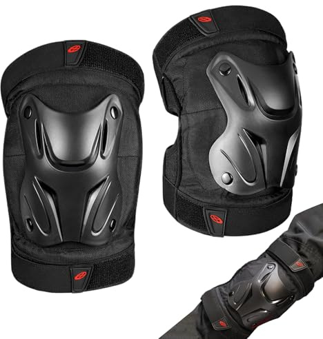 SVCEQZE Coudières de moto, genouillères et coudes pour adultes, les coudes sont des protège-tibias réglables - Équipement de protection, accessoires de moto pour patins à roulettes, skateboard,