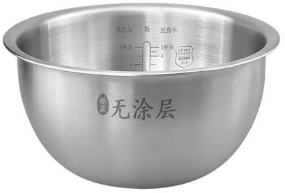 Zhyepou 3L Rice Cooker Inner Pot, Compatible For Xiaomi Mijia YLIH01CM YLIH02CM Stainless Steel Rice Cooker Inner Pot ﻿