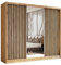 AXLIVING Cabinio Kleiderschrank Artisan Eiche Schwarz 240 cm Breite