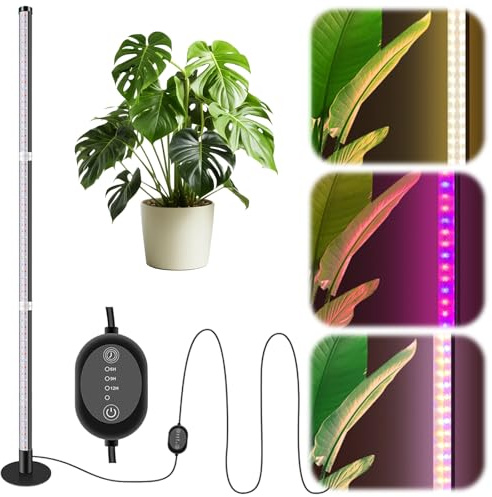 Pflanzenlampe LED Vollspektrum, 243 LEDs Pflanzenlicht mit 3 Beleuchtungsmodi Grow Light,120cm Grow Lampe mit Timer 6/12/16H für Indoor Pflanze Zimmerpflanzen