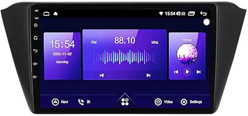 LOVVEEUV Android 15 Car Multimedia Radio 9 Zoll Navigations GPS Autoradio Für Skoda Fabia 3 III 2015-2019 Carplay Player Navigations GPS Radio-Videoempfänger Bluetooth Lenkradsteuerung