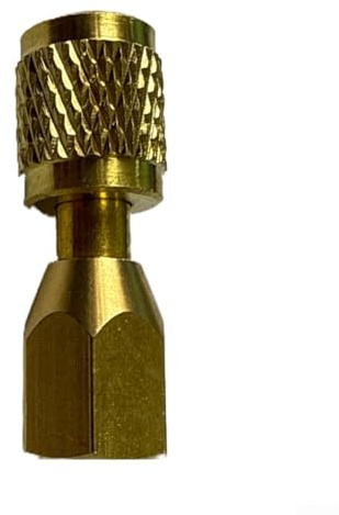 Messing Adapter 1/8 NPT auf 1/4 SAE Gewindekonverter FF1418 für Klimaanlage und Kältetechnik Manometer
